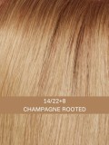 Adoptez Euro Gold : carré mi-long naturel en 100% Euro Human Hair - Couleur 14/22+8 Champagne Rooted