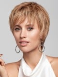 Perruque Tiffany HH Lace Gisela Mayer en cheveux naturels Remy avec lace front invisible, coupe courte au rendu naturel