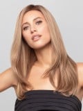 Perruque HH Remy Select longue lisse en cheveux 100 Remy Hair, tulle frontal invisible