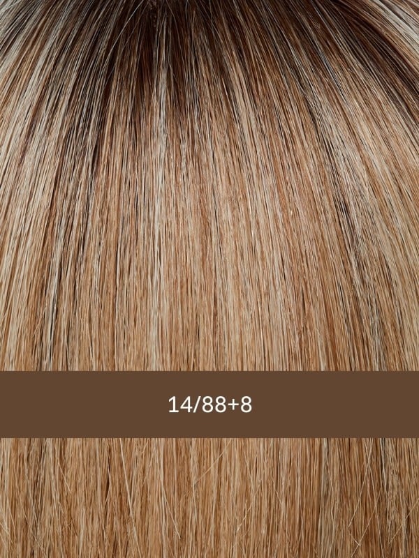 Prime Bob Lace HH Small Gisela Mayer : carré droit en cheveux naturels Remy, lace front tulle cinéma invisible, 20–27 cm