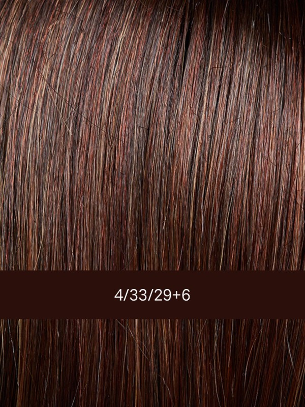 Perruque Mercedes Mono Lace Gisela Mayer : carré plongeant court, frange effilée, lace front et monofilament pour un rendu natur