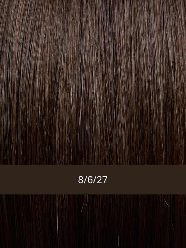 Perruque Mercedes Mono Lace Gisela Mayer : carré plongeant court, frange effilée, lace front et monofilament pour un rendu natur