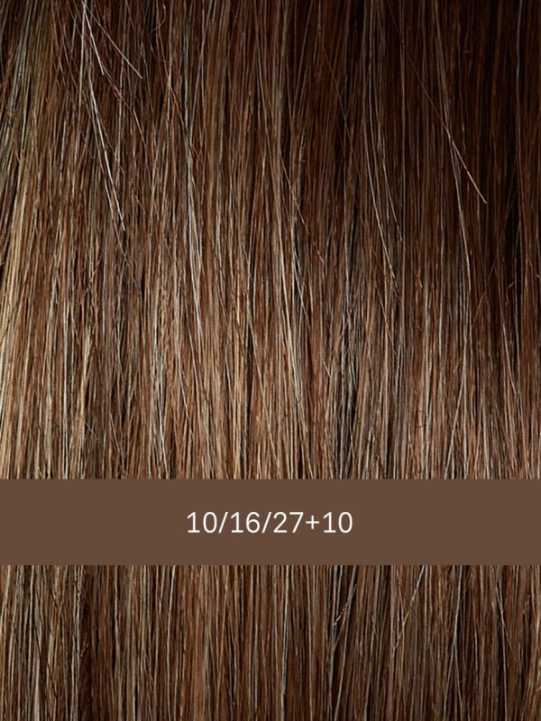 Perruque Mercedes Mono Lace Gisela Mayer : carré plongeant court, frange effilée, lace front et monofilament pour un rendu natur