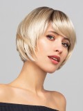 Perruque Mercedes Mono Lace Gisela Mayer : carré plongeant court, frange effilée, lace front et monofilament pour un rendu natur