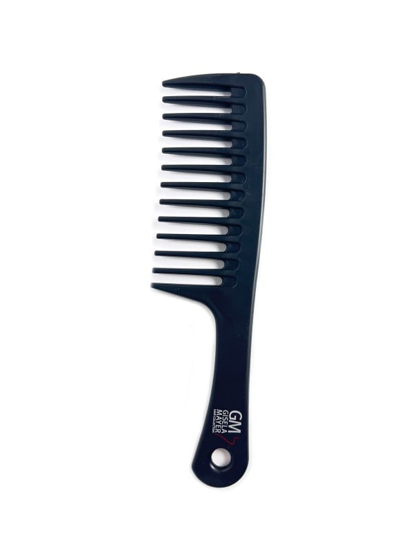 Peigne à dents larges Gisela Mayer pour perruques, poignée ergonomique