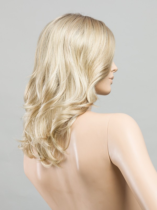 Perruque Arrow Mono Part longue bouclée, cheveux doux et soyeux, bordure invisible extra-longue pour un effet naturel