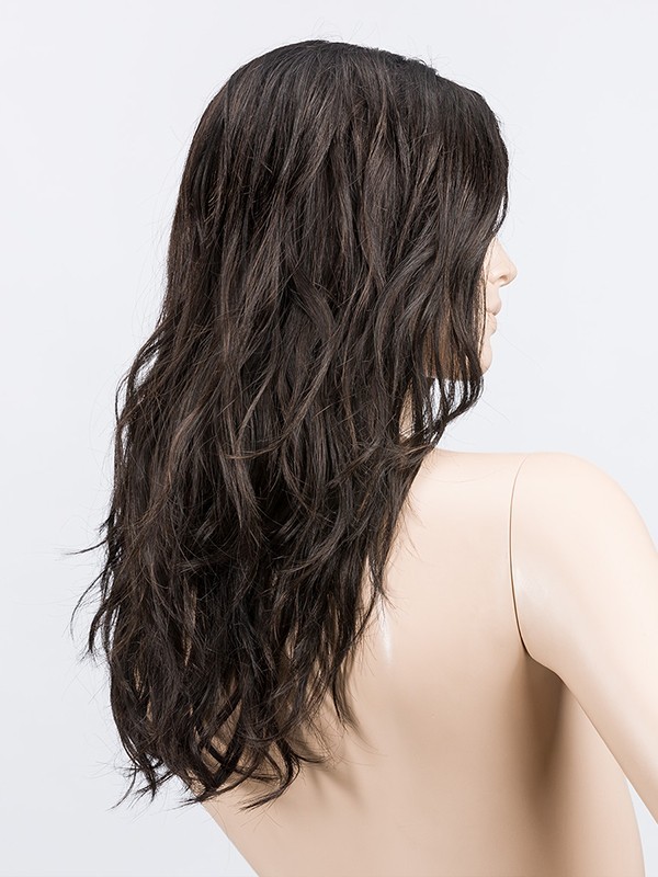 Perruque Arrow Mono Part longue bouclée, cheveux doux et soyeux, bordure invisible extra-longue pour un effet naturel