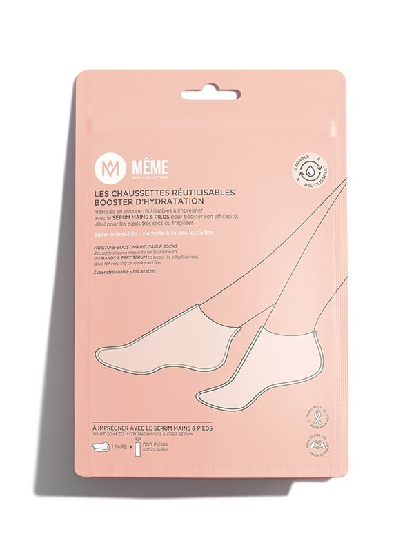 Chaussettes en silicone réutilisables Même pour booster l’hydratation