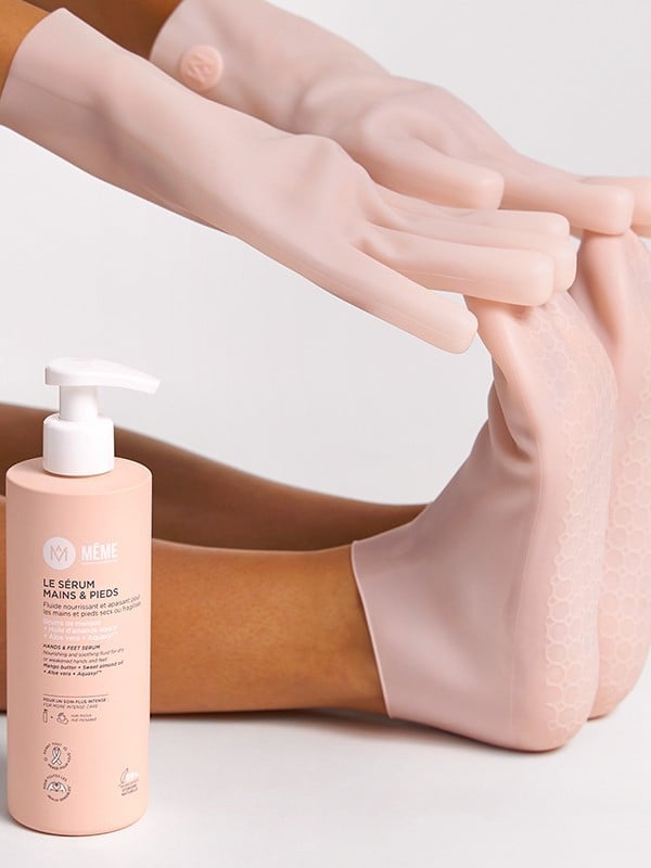 Gants silicone réutilisables Même – booster d’hydratation mains