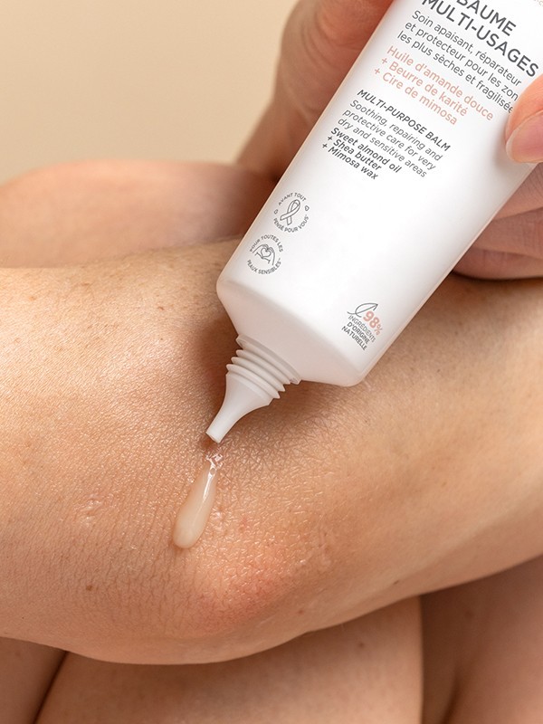 Baume multi-usages MÊME 40ml : soin réparateur 98% naturel pour lèvres, zones très sèches et cicatrices refermées