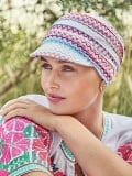 Casquette Drapée Bambou UPF50+ Christine Headwear en viscose de bambou Caretech®, douce et respirante, idéale cuir chevelu sensi