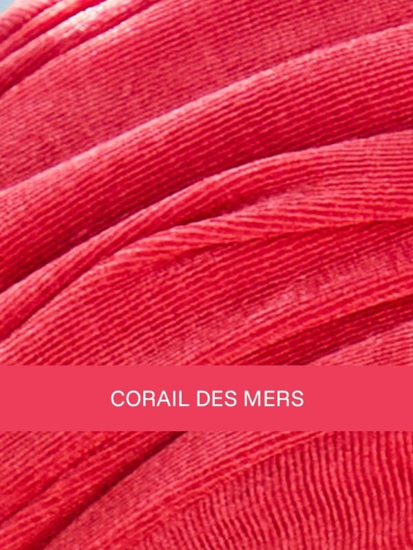 Bonnet turban Boho Christine Headwear : effet plissé, voile polyester et doublure bambou-viscose, léger et confortable.