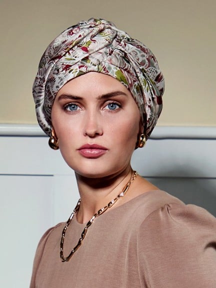 Bonnet Boho en Soie – Bandeau noué haute couture | Christine Headwear