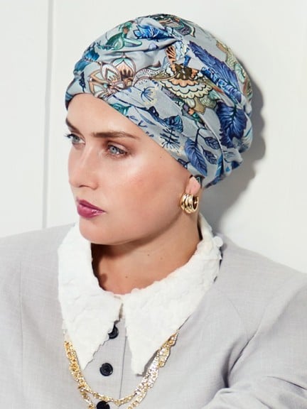 Bonnet Boho en Soie – Bandeau noué haute couture | Christine Headwear