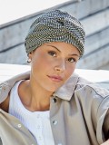 Bonnet chimio Viva Christine Headwear en coton, doublure bambou-viscose douce, bandeau amovible effet drapé pour un look naturel