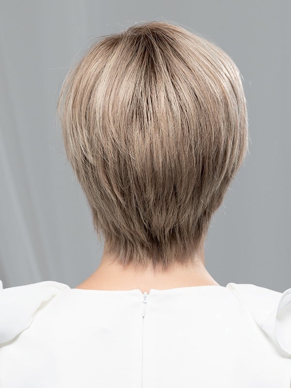 Perruque Award Deluxe Ellen Wille en cheveux naturels Remy: coupe courte 10–15 cm, monofilament et lace front invisible, raie pe