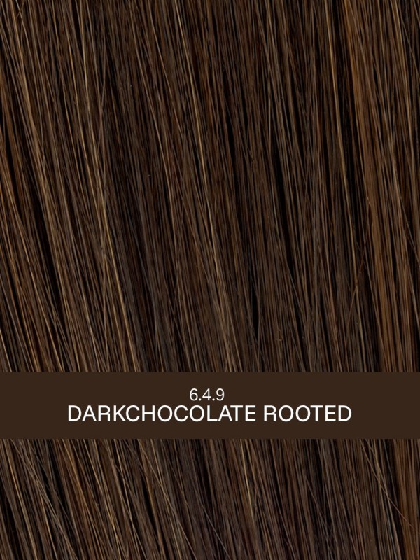 Perruque Ellen Wille Elegance Mono : carré long 18–28 cm, raie au milieu, Prime Hair coiffable 160°C, bordure invisible.