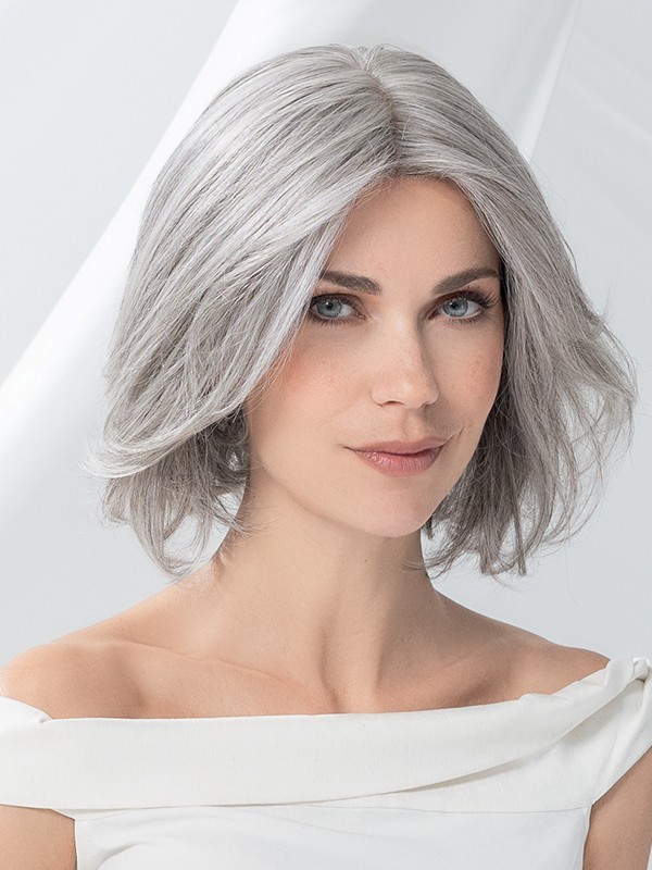 Perruque Ellen Wille Elegance Mono : carré long 18–28 cm, raie au milieu, Prime Hair coiffable 160°C, bordure invisible.
