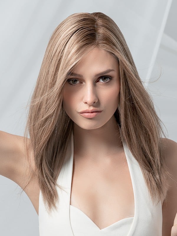 Perruque Emotion Deluxe Ellen Wille : 20–45 cm, Remy Hair, monofilament fait main et tulle front cinéma extra long, 12 coloris.