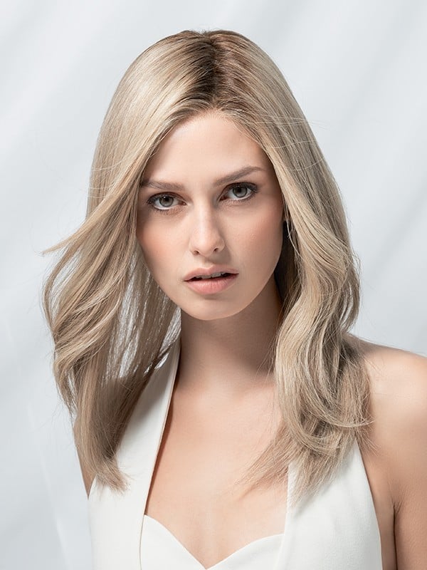Emotion Small Deluxe Ellen Wille : perruque longue Remy Hair, petite taille 52-54 cm, monofilament et tulle front cinéma extra l