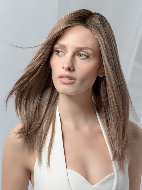 Emotion Small Deluxe Ellen Wille : perruque longue Remy Hair, petite taille 52-54 cm, monofilament et tulle front cinéma extra l