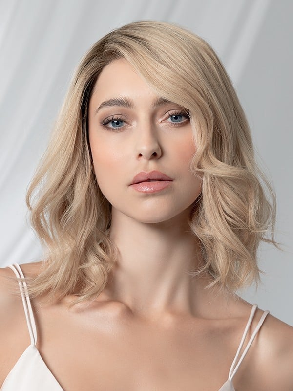 Ellen Wille Prestige Deluxe : perruque Remy Hair 25–35 cm, carré long raie modulable, monofilament fait main et tulle frontal di