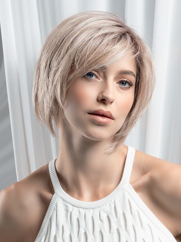 Perruque Ellen Wille Promise Soft : carré court effilé en Prime Hair, lace front invisible extra doux, idéale cuir chevelu sensi