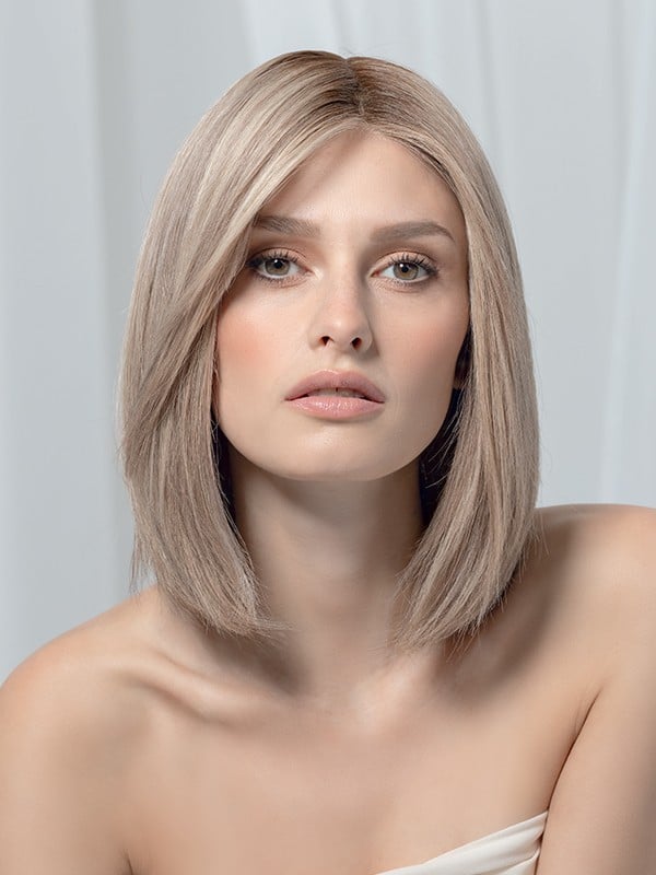 Perruque Yara Mono Ellen Wille : carré mi-long en cheveux naturels Remy, base monofilament et bordure invisible pour un rendu di