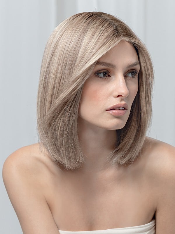 Perruque Yara Mono Ellen Wille : carré mi-long en cheveux naturels Remy, base monofilament et bordure invisible pour un rendu di