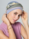 Turban Set Nele Gisela Mayer en bambou, 2-en-1 avec bandeau intégré, doux et respirant pour cuir chevelu sensible