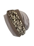 Turban Set Nele Gisela Mayer en bambou, 2-en-1 avec bandeau intégré, doux et respirant pour cuir chevelu sensible