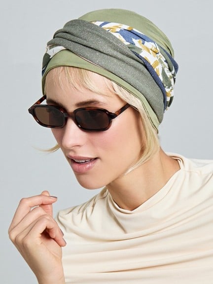 Set Nele - Turban 2 en 1 Gisela Mayer | Bonnet & Bandeau doux