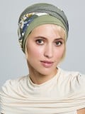 Turban Set Nele Gisela Mayer en bambou, 2-en-1 avec bandeau intégré, doux et respirant pour cuir chevelu sensible