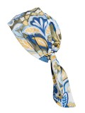 Turban Nola Short Gisela Mayer, à pans mi-longs à nouer, 100% viscose douce et respirante, idéal en cas d’alopécie ou chimio