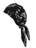 Turban Nola Long Gisela Mayer : pans mi-longs, viscose douce, motifs colorés, idéal en cas de chimiothérapie, alopécie ou pelade