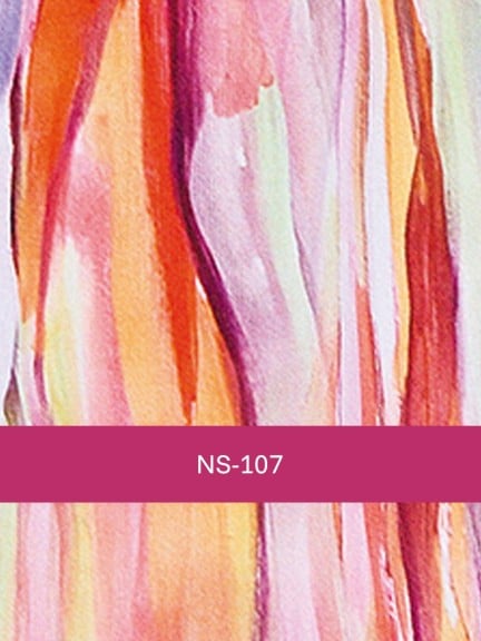 Nola Long — Turban en viscose, doux & motifs colorés, pans mi-longs