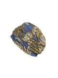 Turban Florida Printed de Gisela Mayer, modèle plissé imprimé en fibre de bambou, léger, doux et respirant pour un porté confort