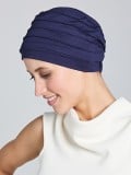 Turban Florida Gisela Mayer en bambou : plissé, léger et ultra-doux, idéal après chimiothérapie ou en cas d’alopécie.