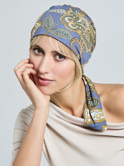 Madrid Printed - Turban foulard en viscose doux imprime, adoptez un look chic