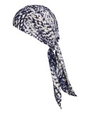Turban Madrid Printed Gisela Mayer, turban-foulard chimio en viscose douce à imprimé, confortable et facile à nouer.