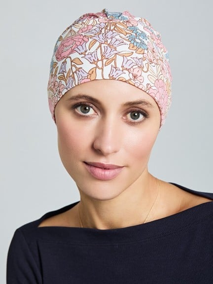 Bonnet de nuit Mia - Turban 95% coton, élégant et anti-transpirant