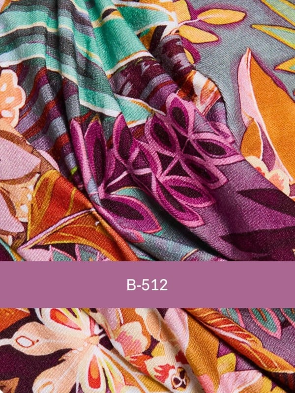 Bandeau Zoye Gisela Mayer en viscose douce, porté sur le bonnet Cap Nele Blue (réf. B-305).