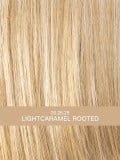 Perruque Amy Deluxe : carré court au menton, frange côté, effet rooted (racines foncées) pour un rendu naturel et chic