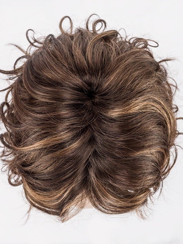 Perruque Beach Mono mi-longue wavy, boucles Beach-Curls, effet rooted et mèches balayées