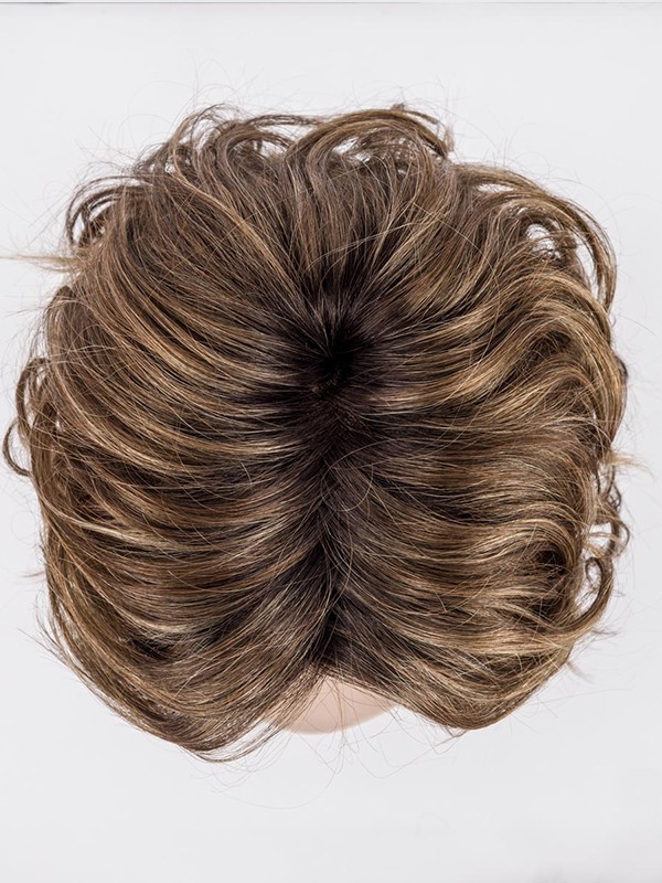 Perruque Beach Mono mi-longue wavy, boucles Beach-Curls, effet rooted et mèches balayées