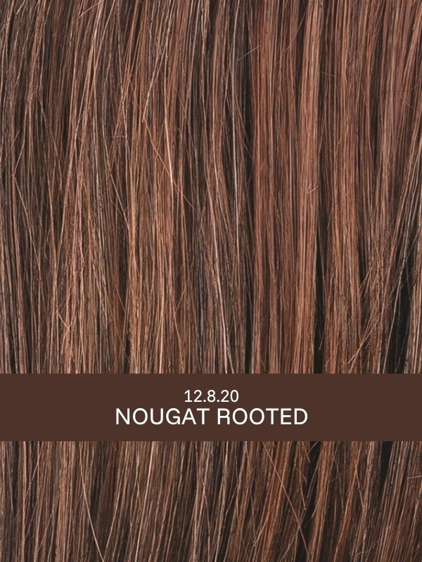 Perruque Beach Mono mi-longue wavy, boucles Beach-Curls, effet rooted et mèches balayées