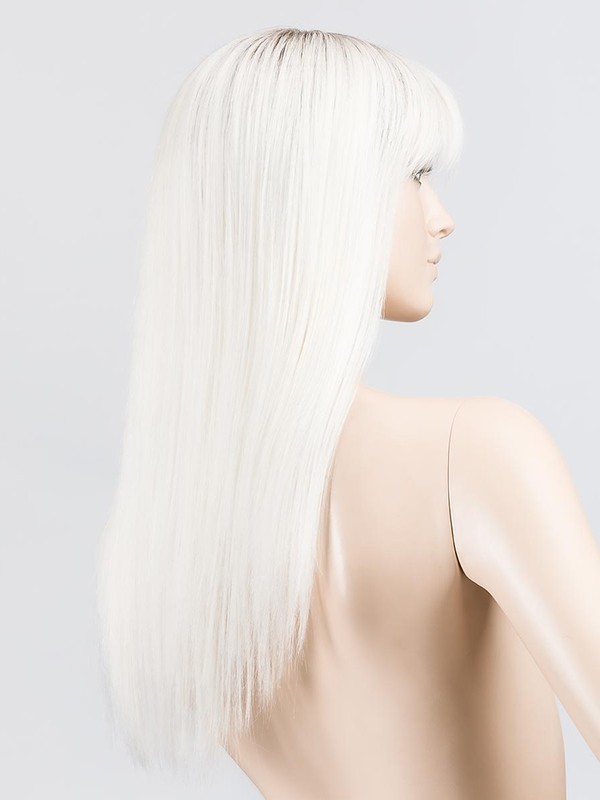Perruque Cher Ellen Wille : longue, lisse et brillante, fibre thermo-résistante, effet racines (rooted) et balayage (mix).