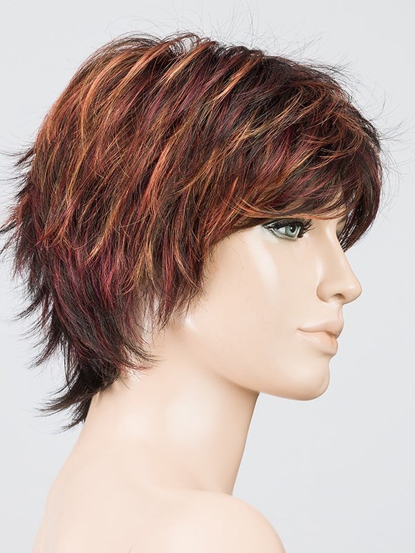 Perruque Click Hair Power : coupe effilée moderne, coiffé/décoiffé, effet racines foncées (rooted) ou mèches balayées (mix)