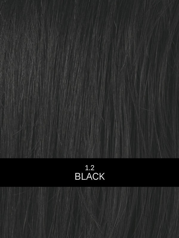 Perruque Click Hair Power : coupe effilée moderne, coiffé/décoiffé, effet racines foncées (rooted) ou mèches balayées (mix)
