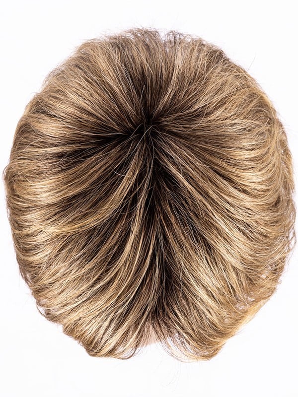Perruque Club 10 rooted mix : volume à l’arrière, effet racines foncées et balayage de mèches, style coiffé-décoiffé